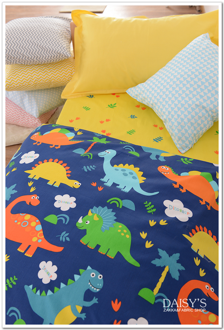 Vải Jujia chiều rộng vải 1,6 m cotton twill bông có thể được tùy chỉnh khăn trải giường chăn gối vỏ gối khủng long xanh - Vải vải tự làm vải dạ ép
