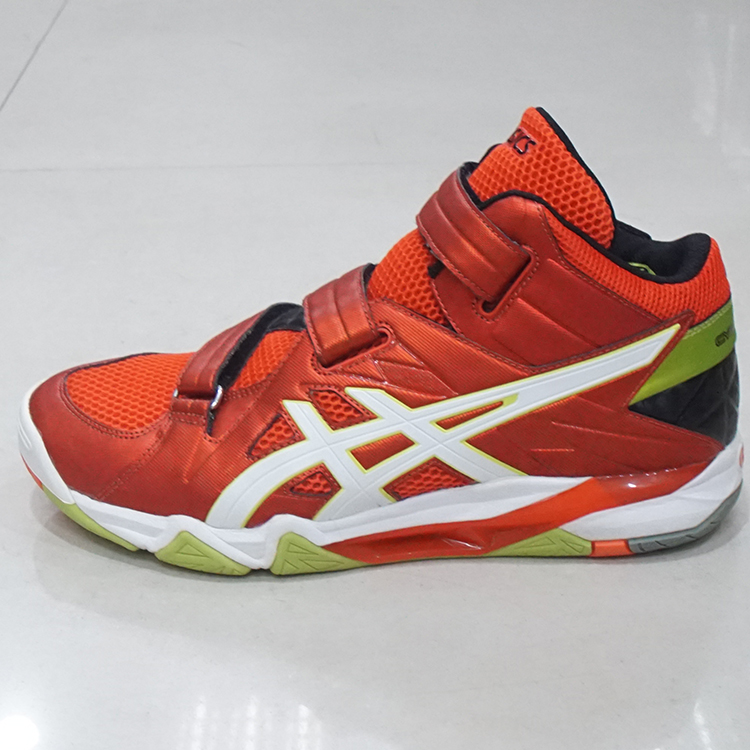 Yaseshi ASICS Velcro cạnh tranh chuyên nghiệp hấp thụ sốc không trượt bóng chuyền giày TVR476-2301 CYBERZERO giày xtep