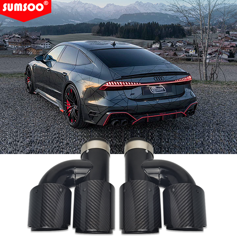 Scorpio General Modified Benz BMW Audi Volkswagen Exhaust Modified Carbon Fiber H-type Dual-exhaust Laryngement