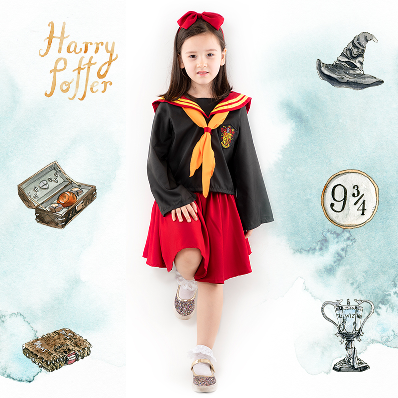 Harry Potter Academy sailor suit stage performance children's wizard student jk uniform cos school uniform