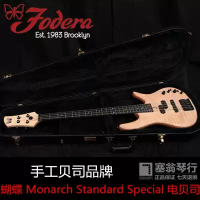 American top handmade Fodera butterfly Monarch Standard Special four-string electric bass
