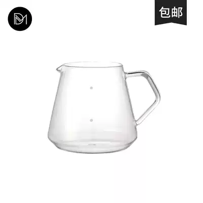 Japanese KINTO hand-brewed coffee sharing pot heat-resistant glass household hand-worn dripping filter pot
