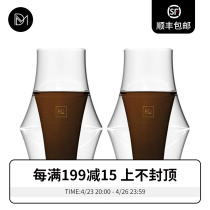 Canada KRUVE EQ DOUBLE GLASS COFFEE CUP SMELLING CUP HAND SPRINT CONCOVE ESPRESSO ENRICHMENT SHARING POT