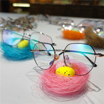 Creative glasses display props childrens sunglasses display stand colorful birds nest glasses store decoration fashion products