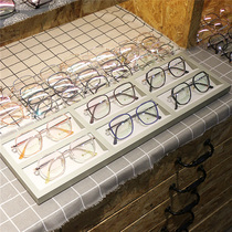 Optical shop painted beveled wooden pallet display rack display props glasses storage shelf sunglasses sunglasses box