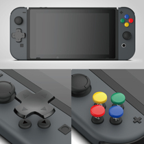 Skull Nintendo Switch key color paste NS arrow key paste joycon key cap cross key improvement set