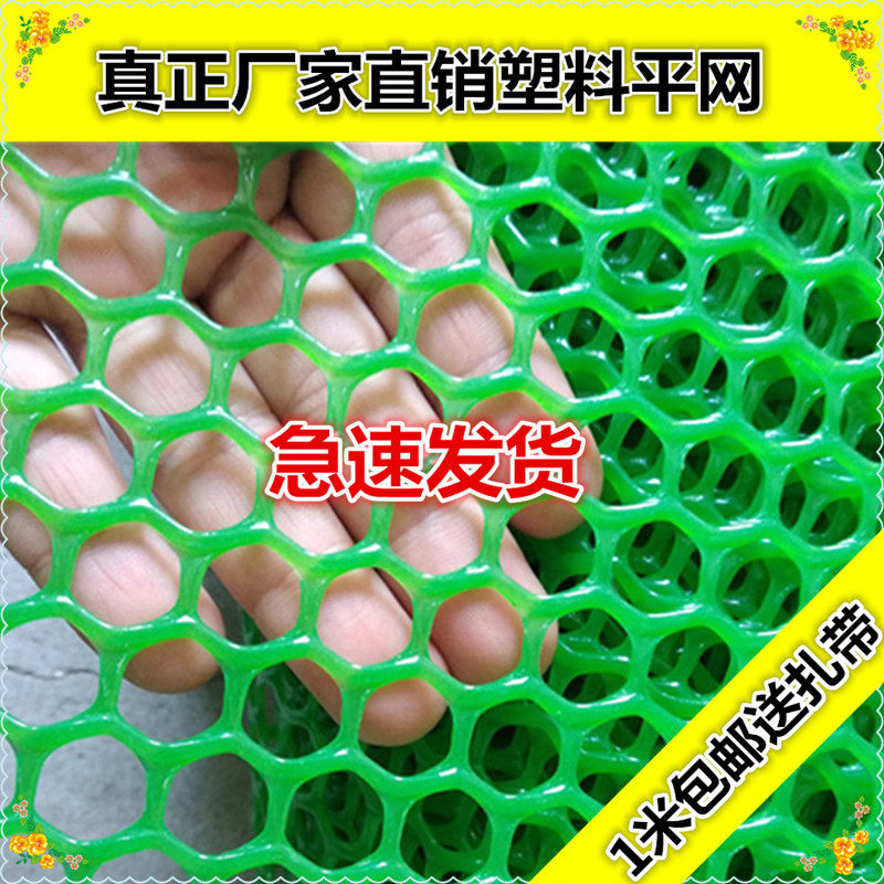 Green small hole plastic grid shrimp net garden green plant isolation net balcony protective net decorative net shrimp cage seine net