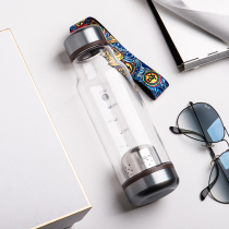  Bianli carp collection 480ml tritan environmental protection plastic material water cup creative tea partition outdoor cup seal