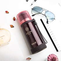 bianli Thermos cup 316 stainless steel cup Free hand rope coaster 350 500ml portable gift cup