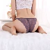 Sexy ren eo thấp kích thước lớn cô gái không có chất béo lưới đầy đủ trong suốt rỗng thong chất béo đồ lót nhanh khô quần chíp nữ đẹp Vòng eo thấp