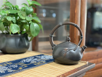 Yunnan Jianshui Purple clay pot Bamboo beam-carrying pot Xishi pot type famous handmade capacity of about 270cc