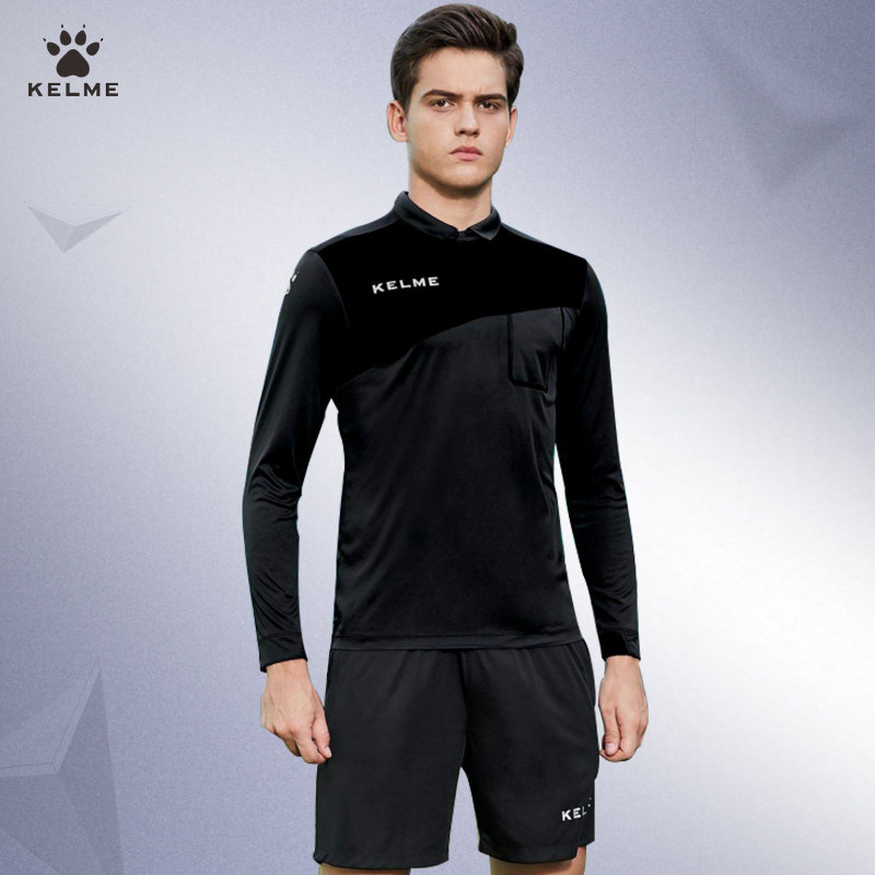 Kelme Carme referee uniform men's soccer training match referee polo shirt sports suit professional