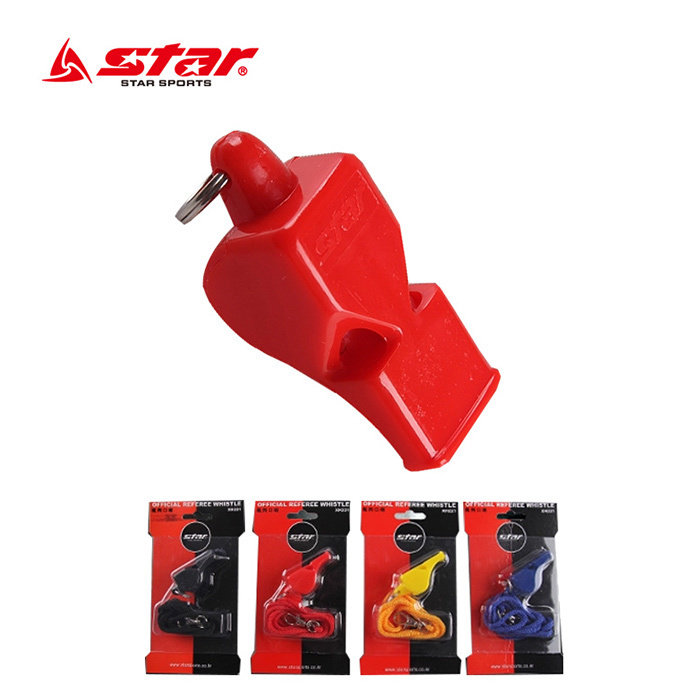 STAR Soccer Basketball Professional Tournament Referee Special Whistle Plastic Life-Saving Whistle Seedless Belt Rope Repeat