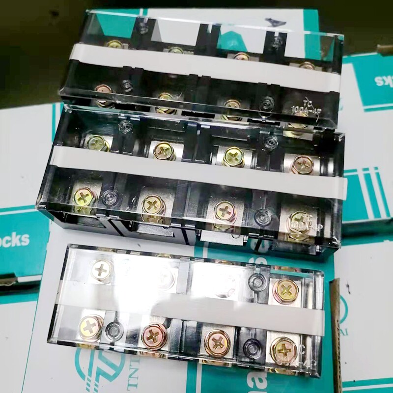 Tiantai TC-1004 large current wiring terminal wiring row connector 100A4P copper piece wiring board 200A-Taobao