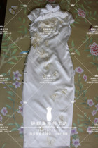 High-end custom 2020 Spring heavy silk pure hand embroidered Republic of China style modified Chinese cheongsam dress