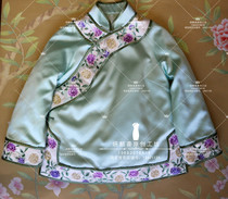 Autumn and winter cheongsam handmade embroidered Cheongsam New year jacket daily cotton coat small jacket holiday cotton coat