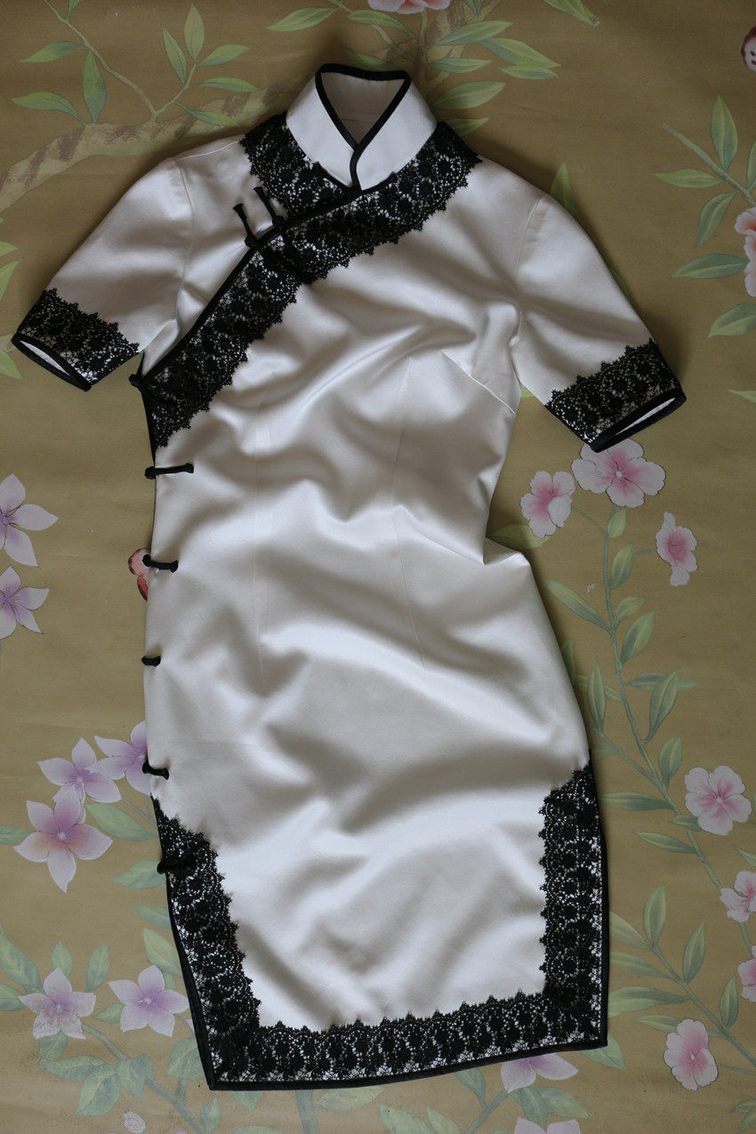 Handmade cheongsam Lace Everyday cheongsam Dress Formal cheongsam