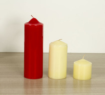 Clearance Smokeless Candles Craft Decoration Ivory Red Large Cylindrical Candle Wedding Candles Candles