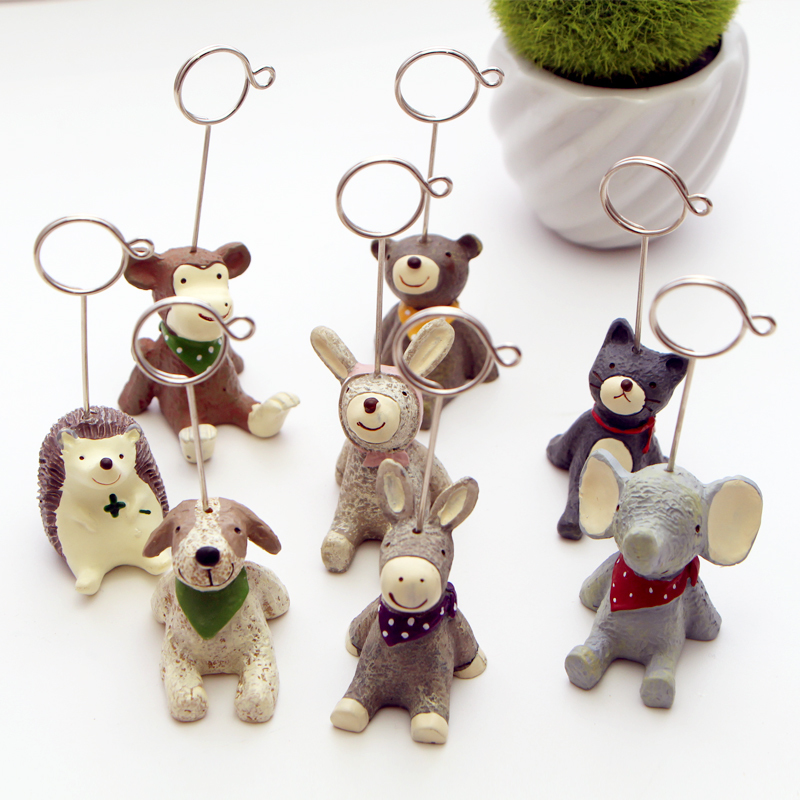 Cute Look Up Starry Sky Small Animal Desktop Message Clip Cartoon Resin Pendulum Decorated Photo Clip Zakka Wind Convenience Patch Clip