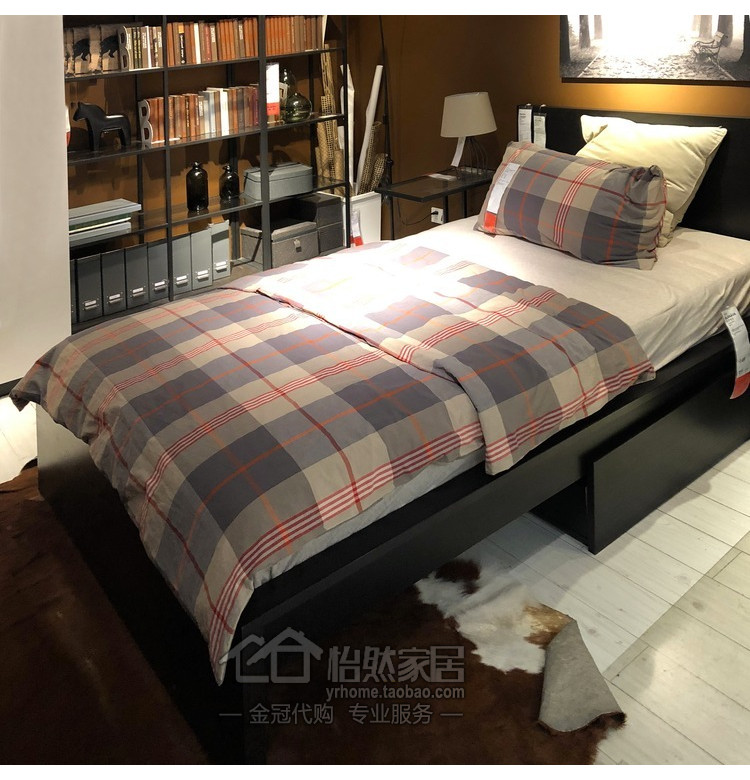Phí mua miễn phí IKEA Jacques chăn và vỏ gối (vuông màu be) mua trong nước - Quilt Covers bộ chăn ga gối