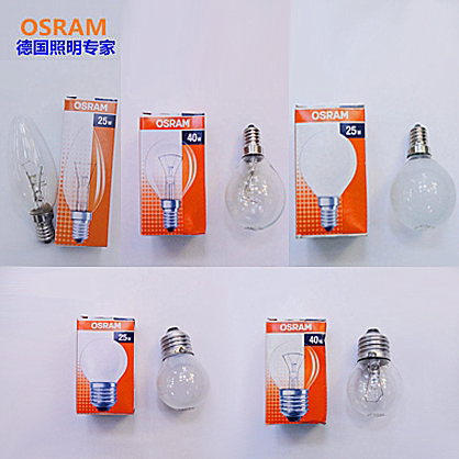 OSRAM Osram transparent frosted E27 E14 candle bulb tip bubble transparent small light bulb table lamp small bulb
