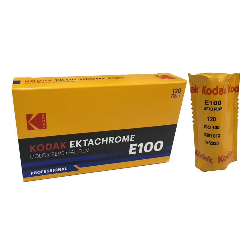 Kodak E100 120 Color Reversal Film E100 Degree Positive Film Roll September 2028 Kodak E100 120 Color Reversal Film E100 Degree Positive Film Roll September 2028
