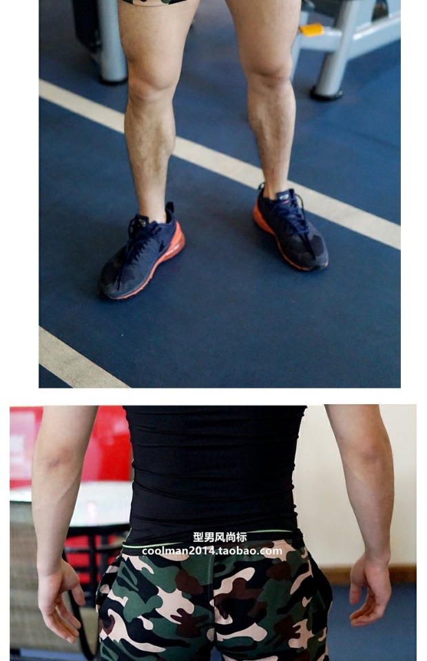 Quần ngụy trang nam phiên bản Hàn Quốc của quần cotton nhà thủy triều nam thể thao ba quần mùa hè tập thể dục siêu quần ngắn đi biển quần vải nam