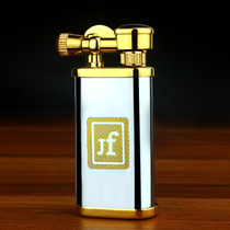  JIFENG MONSOON Lighter Gray Bright edge Grinding Wheel Kerosene Lighter JF-017-3