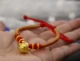 Năm sinh chuyển vòng tay nữ chuyển hạt dây thừng dây đỏ gói vật liệu DIY có thể được dệt hướng dẫn DIY dây thừng vòng tay nữ vàng 18k