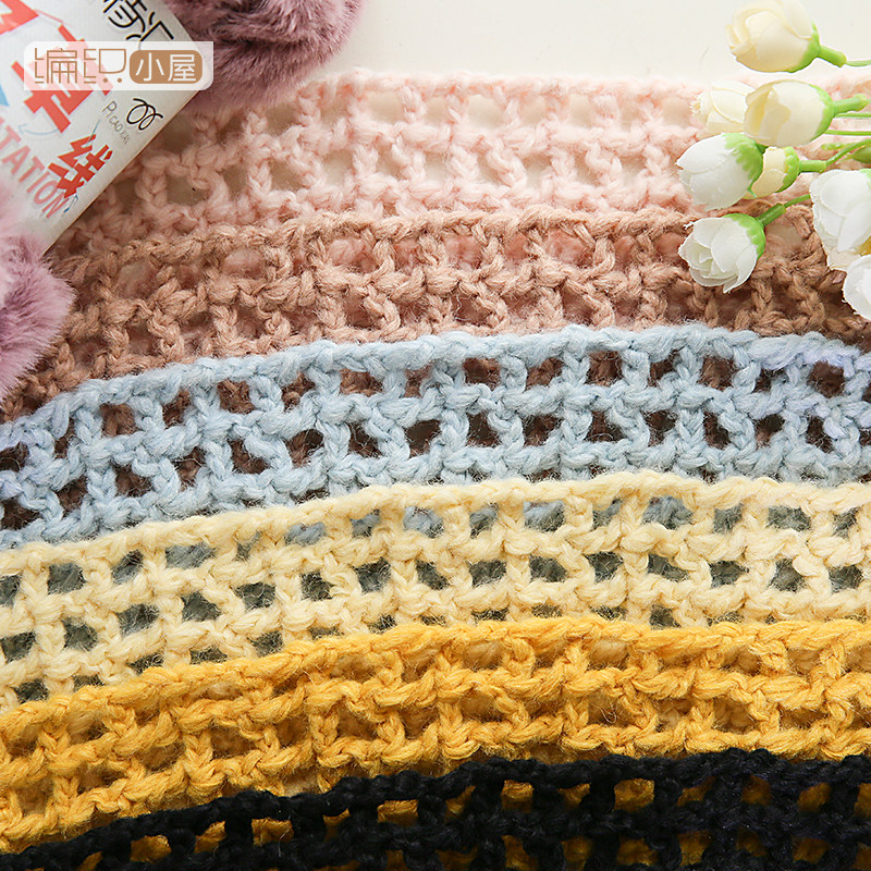 Knitting hut winter fur line Scarf collar Wool thread Finished frame diy accessories accessories Auxiliary grid