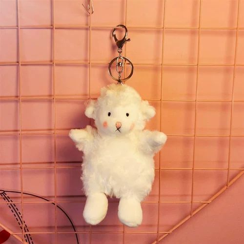 Брендовый аксессуар на рюкзак, милая фигурка, кукла девочка, плюшевая игрушка, брелок, популярно в интернете, овечка