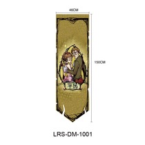 Wolf Killing Hung Flags Hanging Banner Bar Decoration Flags Custom COSPLAY Cartoon Hang Paintings Support to Do Black