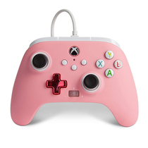 Powerera XBOXONE XSX XSS pink princess Net red ins vibration back key wired gamepad