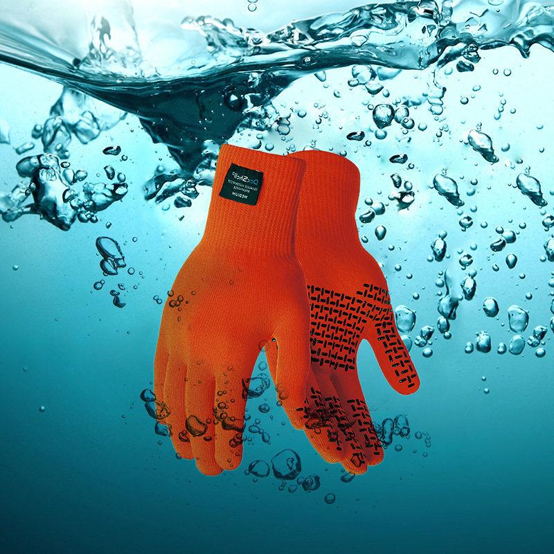 Wear suitable DexShell knit warm and breathable waterproof gloves outdoor ski gloves wear resistant windproof riding