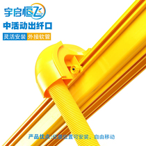 Yuqiheng aircraft room wiring slot Optical fiber slot Pigtail slot movable fiber outlet medium 70mm 80mm