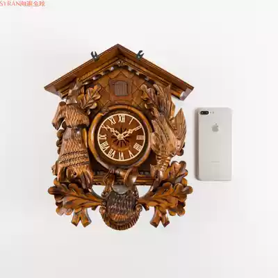 Germany imported Black Forest Engstler engraving mechanical wall clock Cuckoo clock 8-day movement Antelope clock decoration