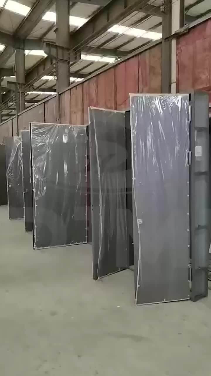 Safety 90mins Stairwell Escape Single Double Steel Doors Fireresistant