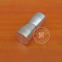 Public toilet partition hardware accessories stainless steel partition door handle conducted hole 8 at the tapered handle