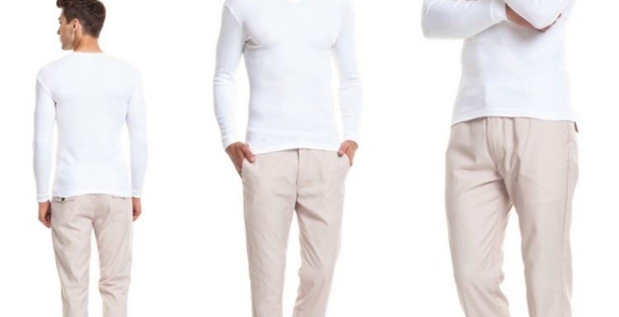 Áo ba lỗ ấm áp áo sơ mi nam đồ lót cotton cổ chữ V đồ ngủ cotton dài tay mùa thu và áo len cotton mùa thu áo giữ nhiệt nam