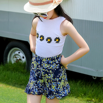 New RainbowBus summer cotton thin underdog girl with water polo collar sleeveless T-shirt vest blouse