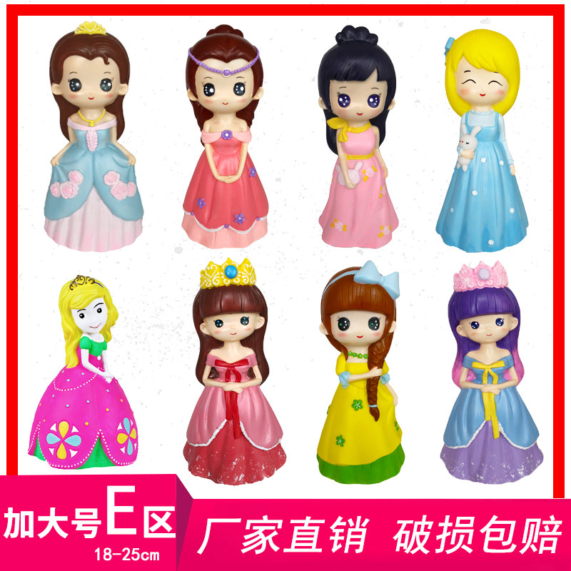 Child Diy Hand Painted Color Toy Fall No Bad Varnishly Dolls White Adobe Non Stone Paste Like Color Ploy Painted molds