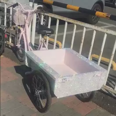 Car supplies decoration vibrato tricycle sticker diamond creative rhinestone body drill Car interior products modification Crystal DIY