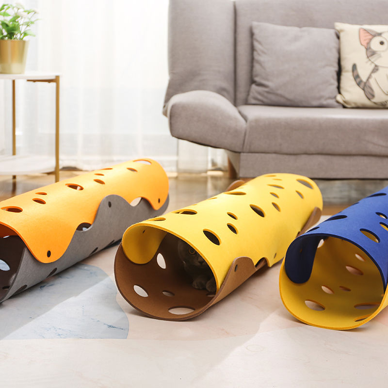 Cat tunnel channel cat litter four seasons universal funny cat toy cat rolling dragon can be spliced, foldable, removable and washable