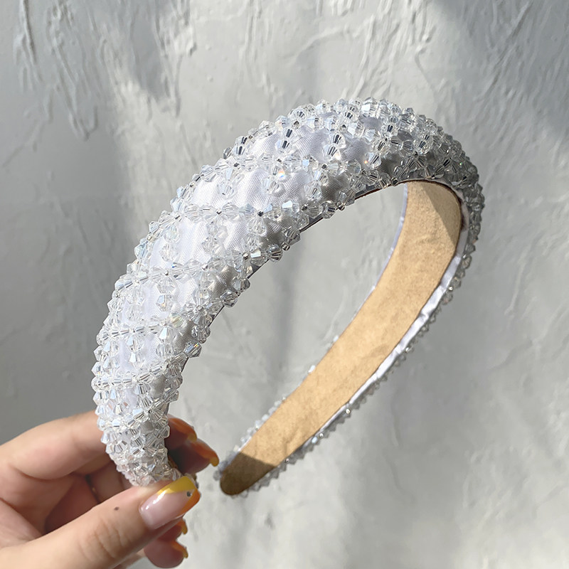 150g Weight Headwear Classification Couple Gender Grey, Pink, Blue, Black Color Korea Simple Artificial Pearl Lady Headband Wholesale 6