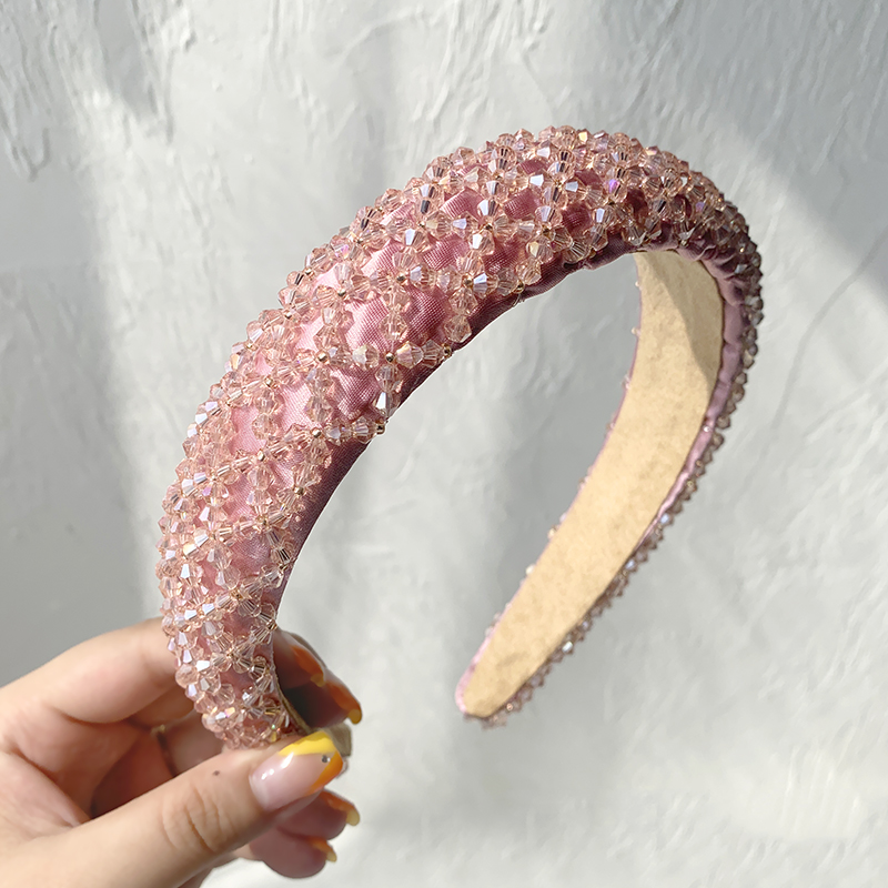 150g Weight Headwear Classification Couple Gender Grey, Pink, Blue, Black Color Korea Simple Artificial Pearl Lady Headband Wholesale 3