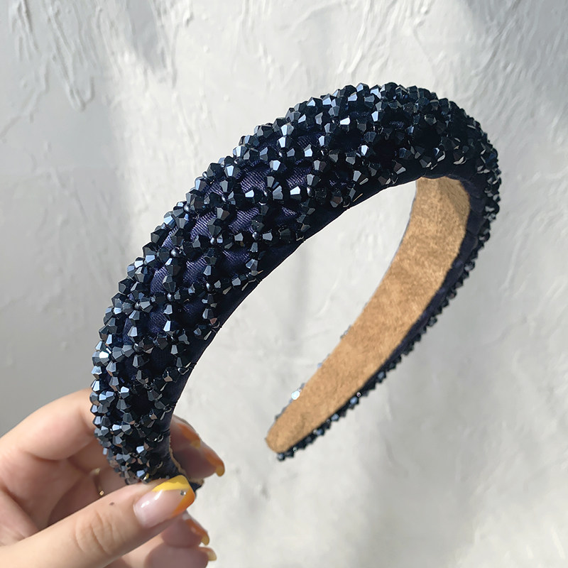 150g Weight Headwear Classification Couple Gender Grey, Pink, Blue, Black Color Korea Simple Artificial Pearl Lady Headband Wholesale 5