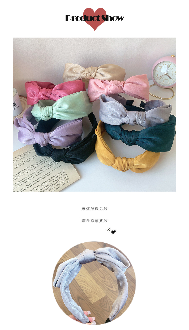 Korean Simple Wide-brimmed Hairband display picture 3