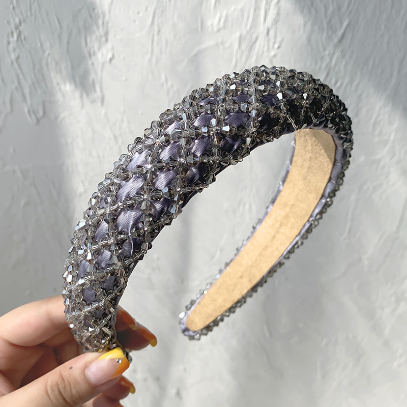 150g Weight Headwear Classification Couple Gender Grey, Pink, Blue, Black Color Korea Simple Artificial Pearl Lady Headband Wholesale 7
