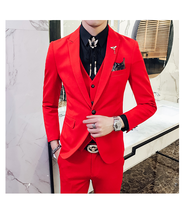 Trường đêm nam mẫu phù hợp với nam phù hợp với giới trẻ Slim Phiên bản Hàn Quốc của nhà tạo mẫu tóc kiểu Anh shop thời trang nam 