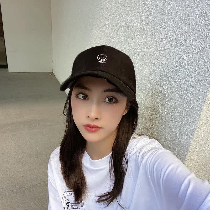 South Korean smiley face 1989 hat children spring summer Korean version 100 hitch sunscreen baseball cap student sun-shading duck tongue cap